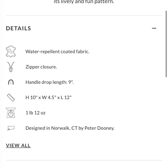 Dooney and Bourke Botanical Collection small shopper - Picture 9 of 11